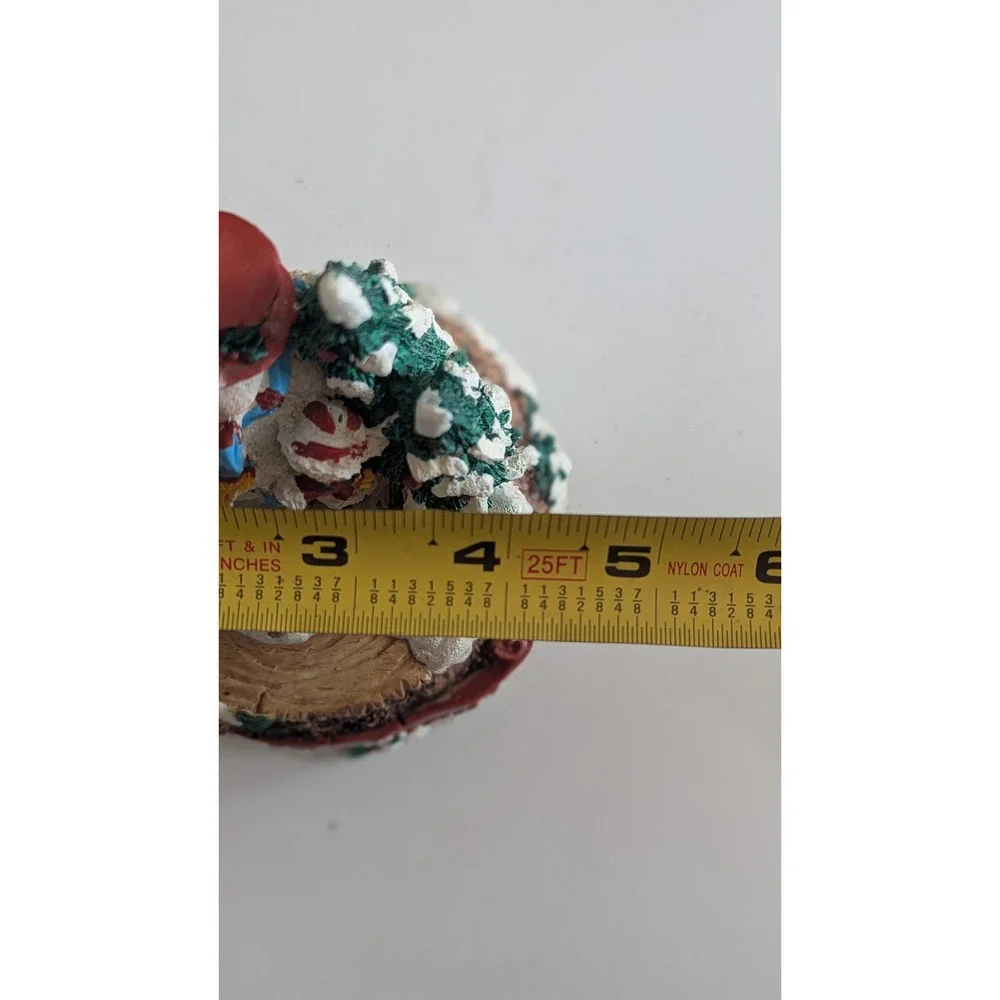 Vintage Let It Snow Musical Snowman Figurine Christmas Holiday Decor Wind Up